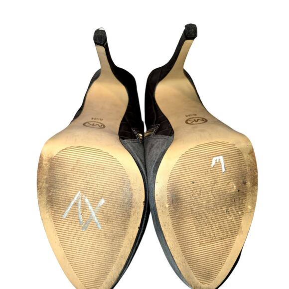 Michael Kors 8.5 Gray Women's Chelsea Ankle Boots 5 Inch Heel 8 1/2 M Shoes - Picture 8 of 9